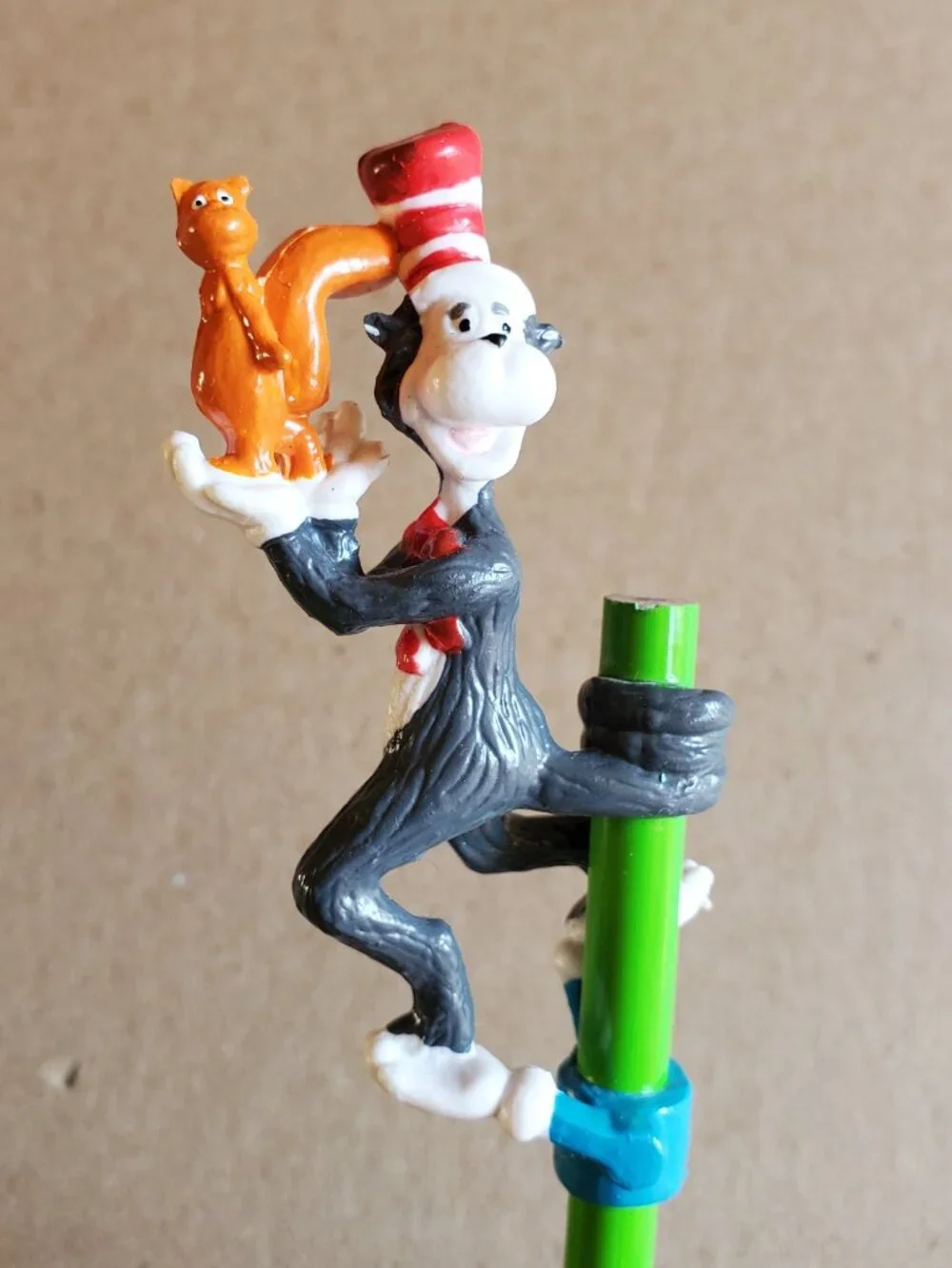 Cat In The Hat Wubbulous World of Dr. Seuss Pencil Topper PVC figure Lot of 7